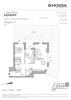 3 pokoje, mieszkanie 61,95 m², piętro 2, oferta nr WL/Z11/31, Wiczlino Lyceum, Gdynia, Chwarzno-Wiczlino, Wiczlino, ul. Danusi 31 