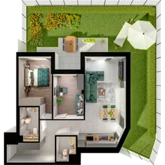 3 pokoje, mieszkanie 61,95 m², piętro 2, oferta nr WL/Z11/31, Wiczlino Lyceum, Gdynia, Chwarzno-Wiczlino, Wiczlino, ul. Danusi 31 