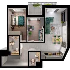 3 pokoje, mieszkanie 64,60 m², piętro 2, oferta nr WL/Z13/25, Wiczlino Lyceum, Gdynia, Chwarzno-Wiczlino, Wiczlino, ul. Danusi 31 