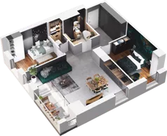 3 pokoje, mieszkanie 67,17 m², piętro 2, oferta nr CP/R7/35, Centralpark, Gdańsk, Piecki-Migowo, Morena, ul. Franciszka Rakoczego