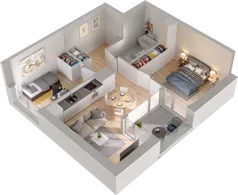 3 pokoje, mieszkanie 50,20 m², piętro 3, oferta nr CP/R5/19, Centralpark, Gdańsk, Piecki-Migowo, Morena, ul. Franciszka Rakoczego