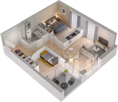 3 pokoje, mieszkanie 56,43 m², piętro 4, oferta nr CP/R5/27, Centralpark, Gdańsk, Piecki-Migowo, Morena, ul. Franciszka Rakoczego