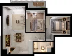 3 pokoje, mieszkanie 51,05 m², piętro 1, oferta nr CCW/S24/16, Centrum Chwarzno - Wiczlino, Gdynia, Chwarzno-Wiczlino, ul. Fregatowa