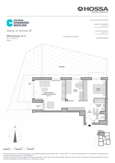 3 pokoje, mieszkanie 60,34 m², piętro 1, oferta nr CCW/S20/15, Centrum Chwarzno - Wiczlino, Gdynia, Chwarzno-Wiczlino, ul. Fregatowa