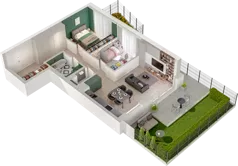 3 pokoje, mieszkanie 64,09 m², piętro 1, oferta nr CCW/S18/16, Centrum Chwarzno - Wiczlino, Gdynia, Chwarzno-Wiczlino, ul. Fregatowa
