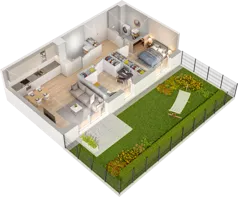 3 pokoje, mieszkanie 57,64 m², piętro 1, oferta nr WW/B4/17, Welocity Wiczlino, Gdynia, Chwarzno-Wiczlino, ul. Jana Kazimierza