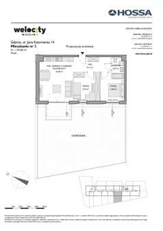 3 pokoje, mieszkanie 59,61 m², piętro 1, oferta nr WW/B4/22, Welocity Wiczlino, Gdynia, Chwarzno-Wiczlino, ul. Jana Kazimierza