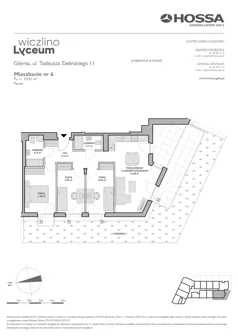 4 pokoje, mieszkanie 70,81 m², parter, oferta nr WL/Z11/6, Wiczlino Lyceum, Gdynia, Chwarzno-Wiczlino, Wiczlino, ul. Danusi 31 
