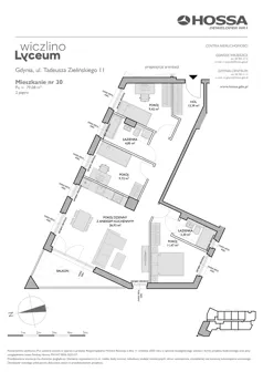 4 pokoje, mieszkanie 78,79 m², piętro 2, oferta nr WL/Z11/30, Wiczlino Lyceum, Gdynia, Chwarzno-Wiczlino, Wiczlino, ul. Danusi 31 