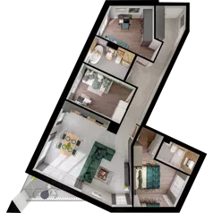 4 pokoje, mieszkanie 78,79 m², piętro 2, oferta nr WL/Z11/30, Wiczlino Lyceum, Gdynia, Chwarzno-Wiczlino, Wiczlino, ul. Danusi 31 