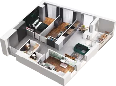 4 pokoje, mieszkanie 81,56 m², piętro 2, oferta nr CP/R7/31, Centralpark, Gdańsk, Piecki-Migowo, Morena, ul. Franciszka Rakoczego