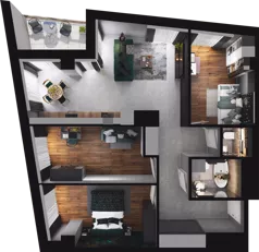 4 pokoje, mieszkanie 81,86 m², piętro 4, oferta nr CP/R7/51, Centralpark, Gdańsk, Piecki-Migowo, Morena, ul. Franciszka Rakoczego