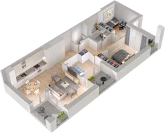 4 pokoje, mieszkanie 71,44 m², piętro 3, oferta nr CP/R5/25, Centralpark, Gdańsk, Piecki-Migowo, Morena, ul. Franciszka Rakoczego