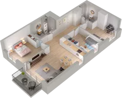 4 pokoje, mieszkanie 80,06 m², piętro 1, oferta nr WW/B4/23, Welocity Wiczlino, Gdynia, Chwarzno-Wiczlino, ul. Jana Kazimierza