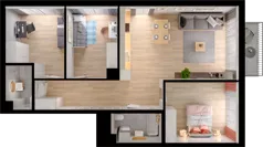 4 pokoje, mieszkanie 80,06 m², piętro 1, oferta nr WW/B4/23, Welocity Wiczlino, Gdynia, Chwarzno-Wiczlino, ul. Jana Kazimierza