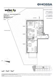 4 pokoje, mieszkanie 73,46 m², parter, oferta nr WW/B5/9, Welocity Wiczlino, Gdynia, Chwarzno-Wiczlino, ul. Jana Kazimierza