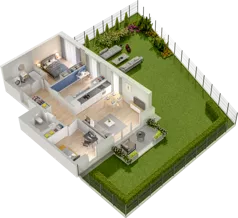 4 pokoje, mieszkanie 68,99 m², parter, oferta nr WW/JK12/3, Welocity Wiczlino, Gdynia, Chwarzno-Wiczlino, ul. Jana Kazimierza
