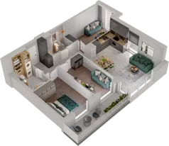 4 pokoje, mieszkanie 72,89 m², parter, oferta nr WO/P31/10, Wiszące Ogrody, Gdańsk, Jasień, Kiełpinek, ul. Przytulna