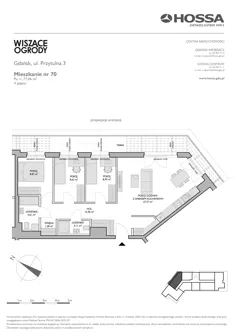 4 pokoje, mieszkanie 77,06 m², piętro 5, oferta nr WO/P3/70, Wiszące Ogrody, Gdańsk, Jasień, Kiełpinek, ul. Przytulna