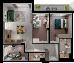 4 pokoje, mieszkanie 71,18 m², parter, oferta nr WO/P31/4, Wiszące Ogrody, Gdańsk, Jasień, Kiełpinek, ul. Przytulna