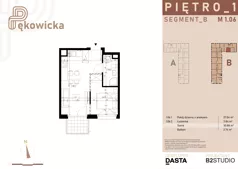 1 pokój, mieszkanie 30,88 m², piętro 1, oferta nr B.1.06, Pękowicka, Kraków, Prądnik Biały, ul. Pękowicka