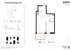 2 pokoje, mieszkanie 42,47 m², piętro 7, oferta nr A.M99, Paderewskiego 29, Katowice, Osiedle Paderewskiego-Muchowiec, Dolina Trzech Stawów, ul. Ignacego Paderewskiego 29