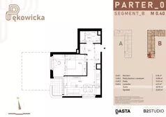 2 pokoje, mieszkanie 38,98 m², parter, oferta nr B.0.40, Pękowicka, Kraków, Prądnik Biały, ul. Pękowicka