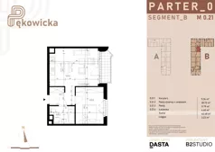 2 pokoje, mieszkanie 42,48 m², parter, oferta nr B.0.21, Pękowicka, Kraków, Prądnik Biały, ul. Pękowicka