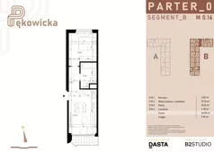 2 pokoje, mieszkanie 34,09 m², parter, oferta nr B.0.16, Pękowicka, Kraków, Prądnik Biały, ul. Pękowicka