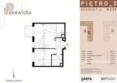 2 pokoje, mieszkanie 43,30 m², piętro 2, oferta nr A.2.57, Pękowicka, Kraków, Prądnik Biały, ul. Pękowicka