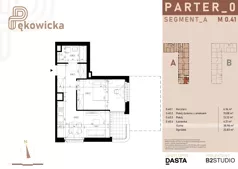 2 pokoje, mieszkanie 38,98 m², parter, oferta nr A.0.40, Pękowicka, Kraków, Prądnik Biały, ul. Pękowicka