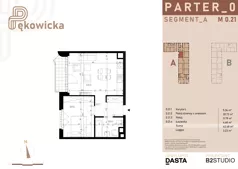 2 pokoje, mieszkanie 42,48 m², parter, oferta nr A.0.21, Pękowicka, Kraków, Prądnik Biały, ul. Pękowicka