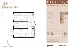 3 pokoje, mieszkanie 50,33 m², piętro 3, oferta nr B.3.66, Pękowicka, Kraków, Prądnik Biały, ul. Pękowicka