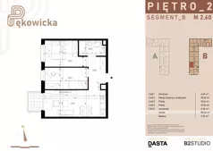3 pokoje, mieszkanie 50,33 m², piętro 2, oferta nr B.2.60, Pękowicka, Kraków, Prądnik Biały, ul. Pękowicka