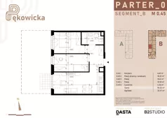 3 pokoje, mieszkanie 50,33 m², parter, oferta nr B.0.45, Pękowicka, Kraków, Prądnik Biały, ul. Pękowicka