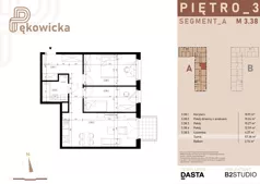 3 pokoje, mieszkanie 57,38 m², piętro 3, oferta nr A.3.38, Pękowicka, Kraków, Prądnik Biały, ul. Pękowicka