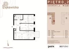 3 pokoje, mieszkanie 50,33 m², piętro 2, oferta nr A.2.60, Pękowicka, Kraków, Prądnik Biały, ul. Pękowicka