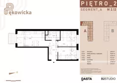 3 pokoje, mieszkanie 49,97 m², piętro 2, oferta nr A.2.12, Pękowicka, Kraków, Prądnik Biały, ul. Pękowicka