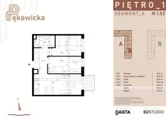 3 pokoje, mieszkanie 50,33 m², piętro 1, oferta nr A.1.53, Pękowicka, Kraków, Prądnik Biały, ul. Pękowicka