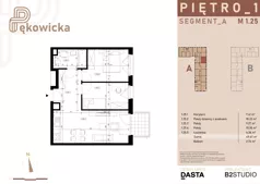 3 pokoje, mieszkanie 49,68 m², piętro 1, oferta nr A.1.25, Pękowicka, Kraków, Prądnik Biały, ul. Pękowicka
