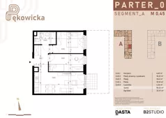3 pokoje, mieszkanie 50,33 m², parter, oferta nr A.0.45, Pękowicka, Kraków, Prądnik Biały, ul. Pękowicka