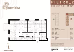 4 pokoje, mieszkanie 67,44 m², piętro 2, oferta nr B.2.29, Pękowicka, Kraków, Prądnik Biały, ul. Pękowicka