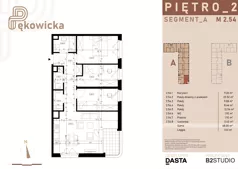 4 pokoje, mieszkanie 68,01 m², piętro 2, oferta nr A.2.54, Pękowicka, Kraków, Prądnik Biały, ul. Pękowicka