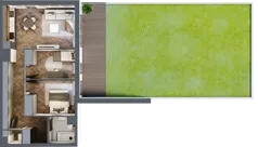 3 pokoje, mieszkanie 59,41 m², piętro 2, oferta nr B.M20, Paderewskiego 29, Katowice, Osiedle Paderewskiego-Muchowiec, Dolina Trzech Stawów, ul. Ignacego Paderewskiego 29