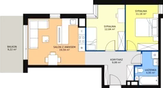 3 pokoje, mieszkanie 57,75 m², piętro 4, oferta nr B.M31, Paderewskiego 29, Katowice, Osiedle Paderewskiego-Muchowiec, Dolina Trzech Stawów, ul. Ignacego Paderewskiego 29
