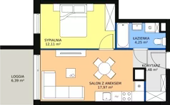 2 pokoje, mieszkanie 38,81 m², piętro 8, oferta nr B.M72, Paderewskiego 29, Katowice, Osiedle Paderewskiego-Muchowiec, Dolina Trzech Stawów, ul. Ignacego Paderewskiego 29