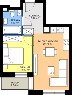 2 pokoje, mieszkanie 39,76 m², piętro 1, oferta nr A05, NOVA RADIOWA, Warszawa, Bemowo, Bemowo-Lotnisko, ul. Wrocławska róg Radiowej