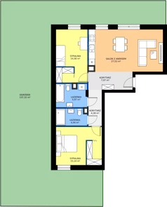 3 pokoje, mieszkanie 79,01 m², parter, oferta nr B21, NOVA RADIOWA, Warszawa, Bemowo, Bemowo-Lotnisko, ul. Wrocławska róg Radiowej