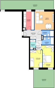 3 pokoje, mieszkanie 74,33 m², parter, oferta nr B23, NOVA RADIOWA, Warszawa, Bemowo, Bemowo-Lotnisko, ul. Wrocławska róg Radiowej