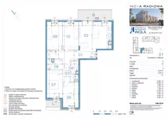 5 pokoi, mieszkanie 106,15 m², piętro 1, oferta nr A01, NOVA RADIOWA, Warszawa, Bemowo, Bemowo-Lotnisko, ul. Wrocławska róg Radiowej